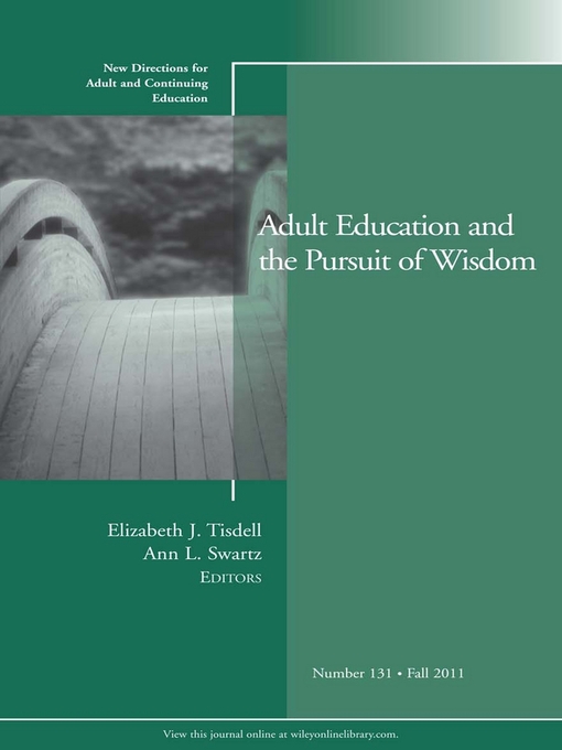 New Directions for Adult and Continuing Education - Wiley Online Library