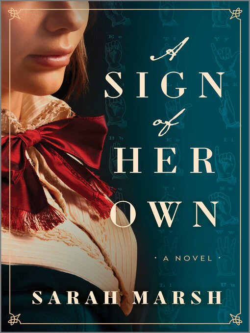 Book cover, "A Sign of Her Own" by Sarah Marsh