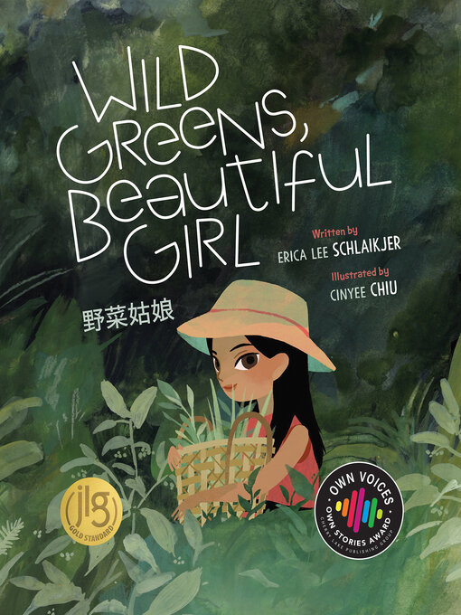 Wild greens, beautiful girl