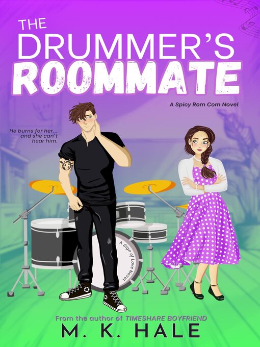 Book cover, "The Drummer's Roommate" by M. K. Hale